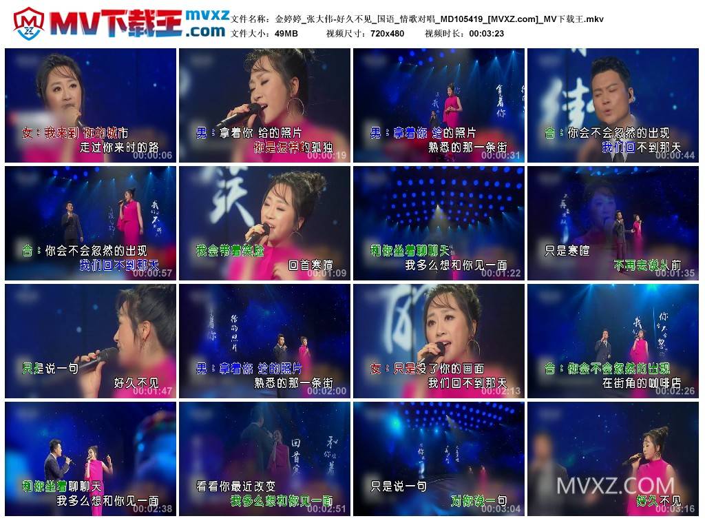 金婷婷_张大伟-好久不见_国语_情歌对唱_MD105419